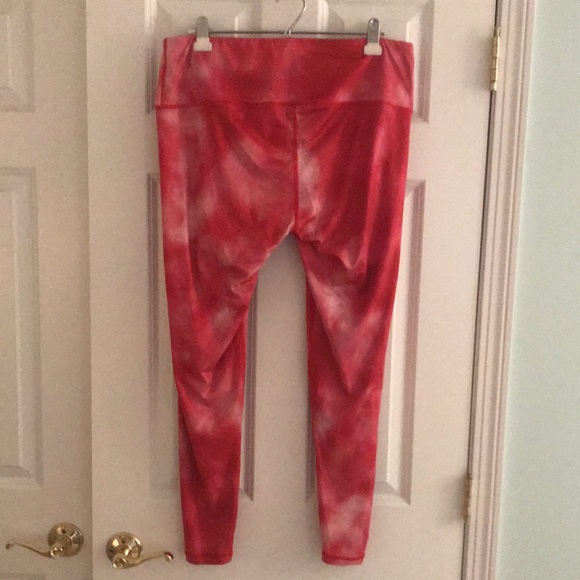 NWT Game OSU Ohio State University Red White Tie Dye Leggings Tights Ath… - Picture 5 of 15